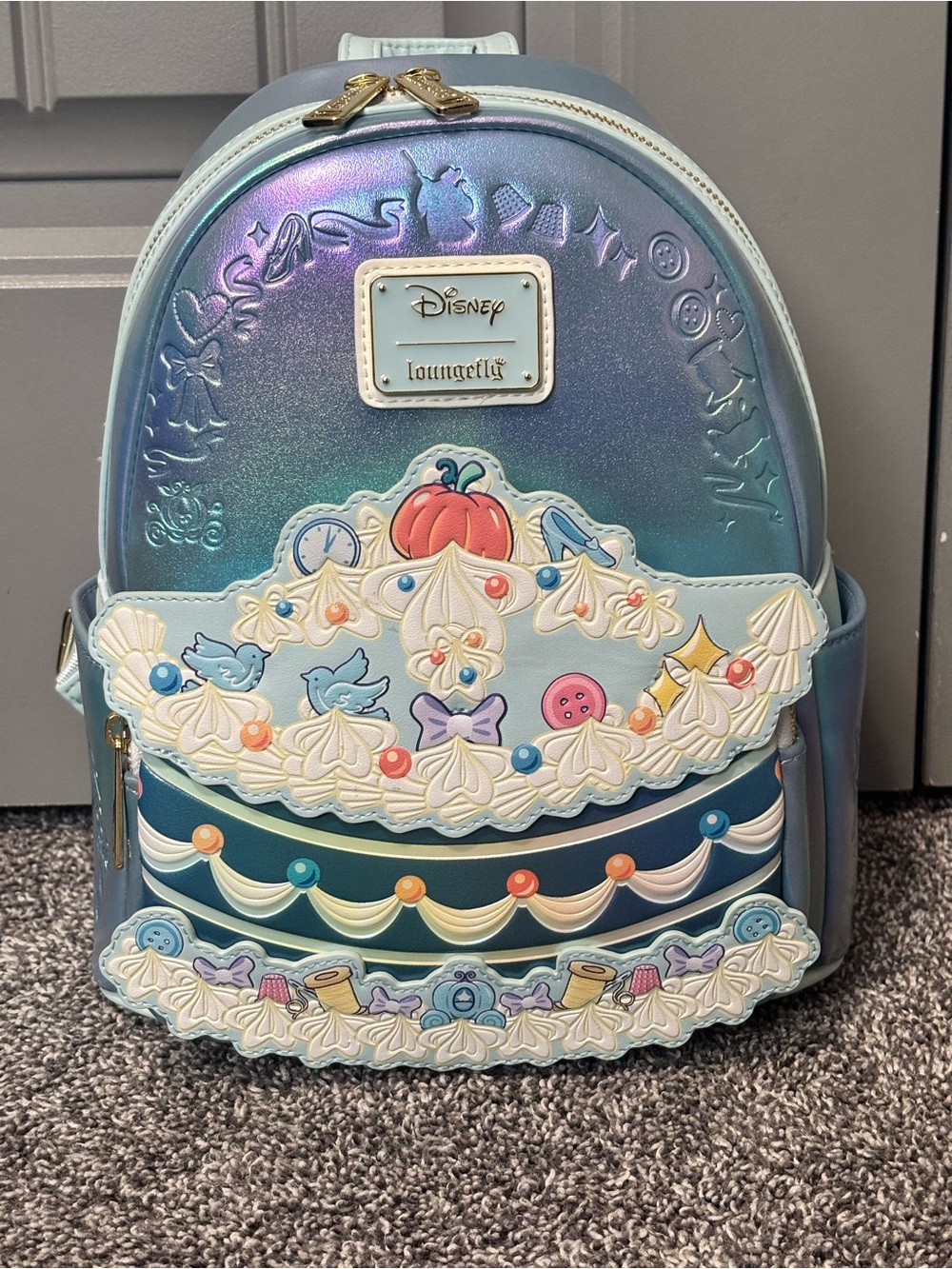 Loungefly Iridescent Cinderella Cake Mini Backpack